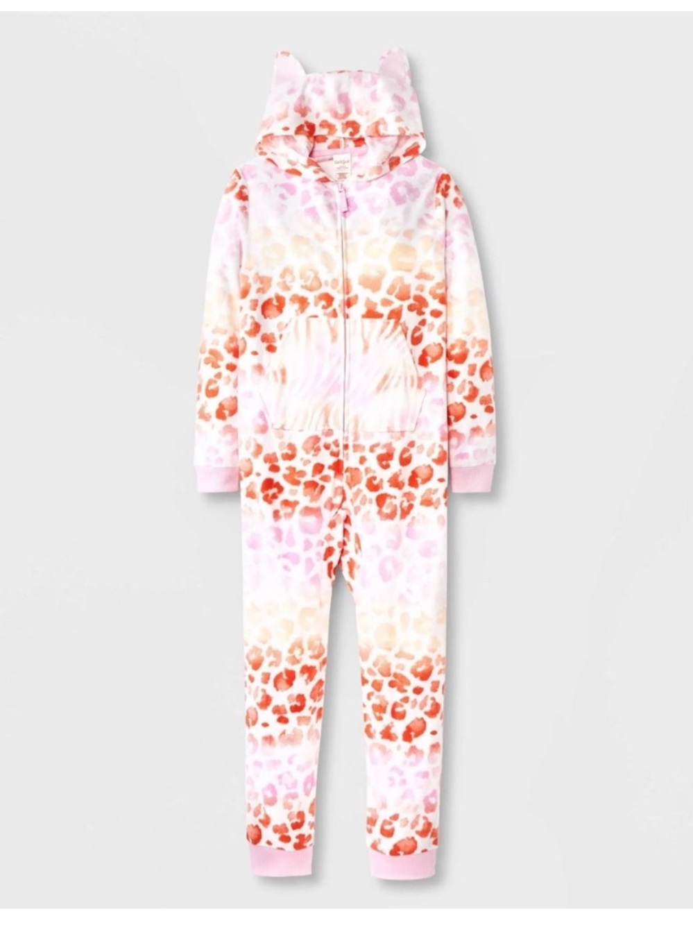 Cat & Jack Girl’s rainbow Leopard Cat Onesie